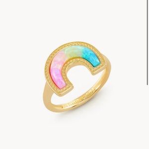 Kendra Scott Rainbow Gold Band Ring in Pastel Mix